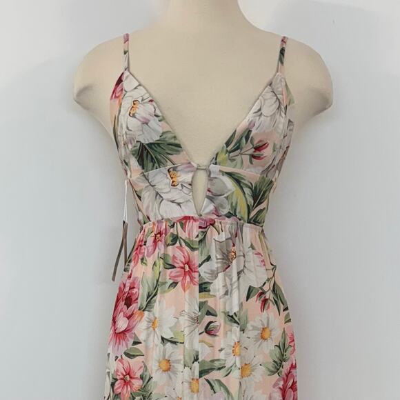 Maaji Spring Garden Eva Long Maxi Dress Floral Botanical Tropical M NWT - Picture 5 of 13